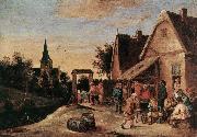 TENIERS, David the Elder Village Feast  sdt oil painting